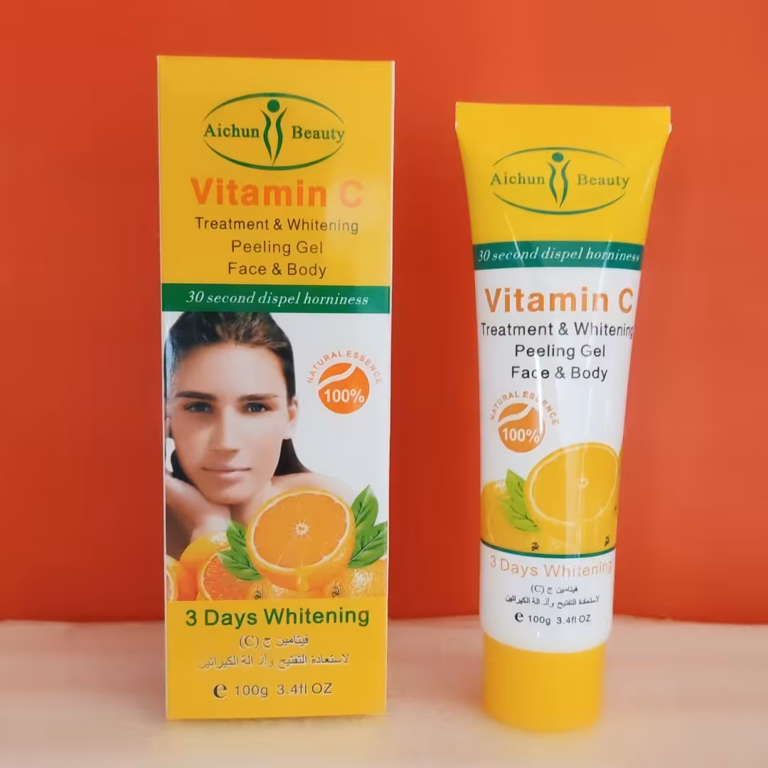 ژل لایه بردار  صورت و بدن ایچون بیوتی  با عصاره ویتامین سی  100 گرم 