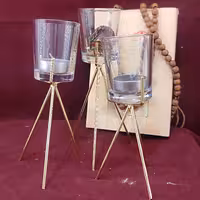 جاشمعی پایه فلزی