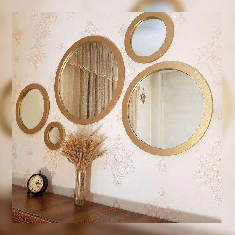 آیینه دکوراتیو   5 عددی دیواری 