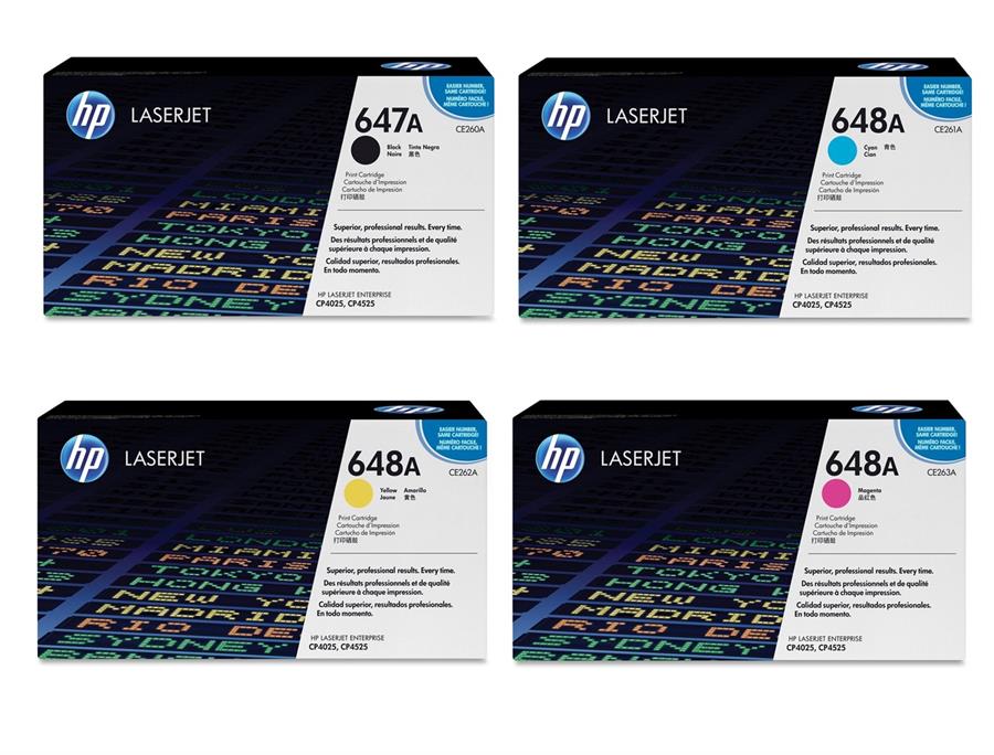 کارتریج ست چهار رنگ اچ پی مدل 647A-648A CMYK