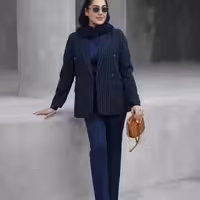 ست کت شلوارراه راه کتان دیپلمات