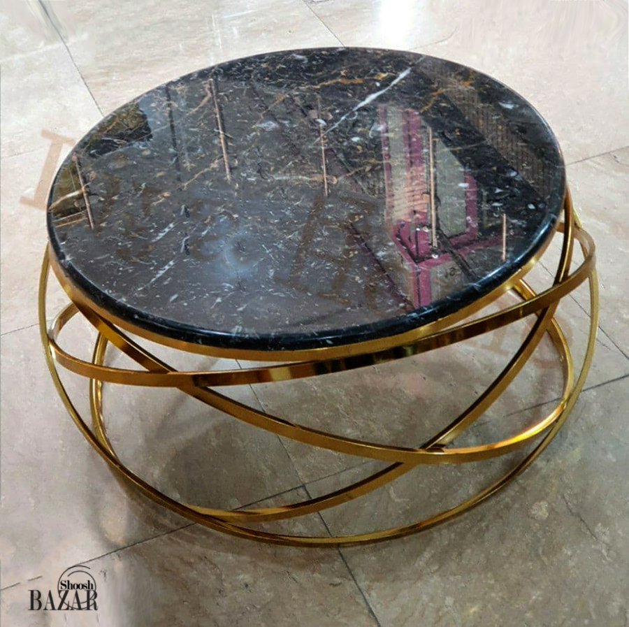 میز جلو مبلی سنگ و فلز کد 010