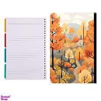 کلاسور طرح پاییز کد 327 به همراه کاغذ کلاسور