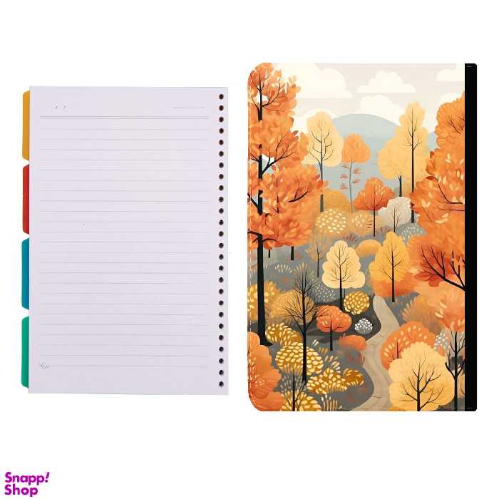 کلاسور طرح پاییز کد 327 به همراه کاغذ کلاسور