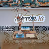 ست مدیریتی رومیزی فیروزه کوبی برند پرنسا ارسال رایگان