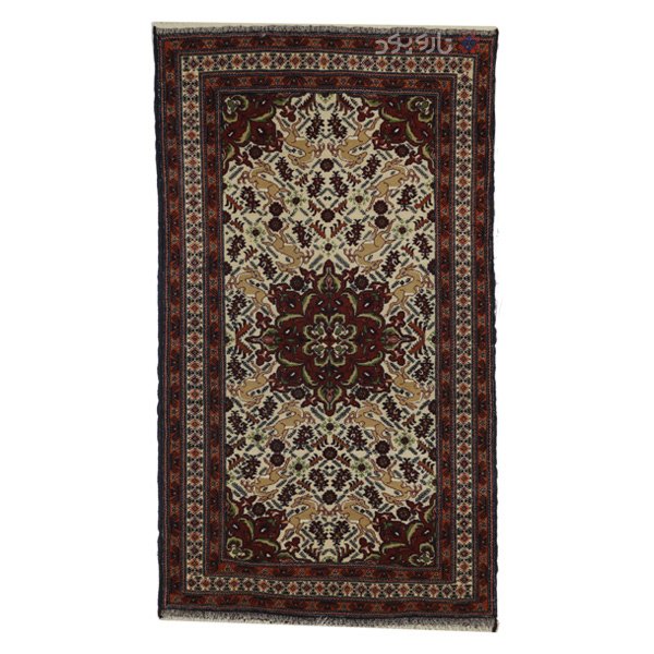 قالیچه دستبافت خراسان  طرح ترنج  کد 00M 