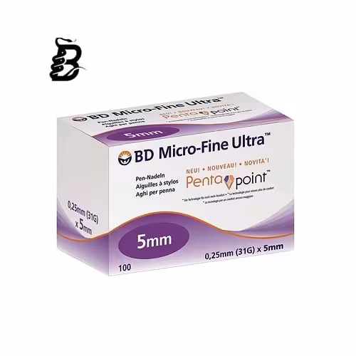 سر سوزن قلم انسولین بی دی ( BD ) سایز 5