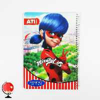 دفتر مشق 50 برگ سیمی طرح دختر کفشدوزکی آتی