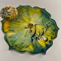 جا عودی و زیر لیوانی رزینی ، رنگ به سلیقه مشتری