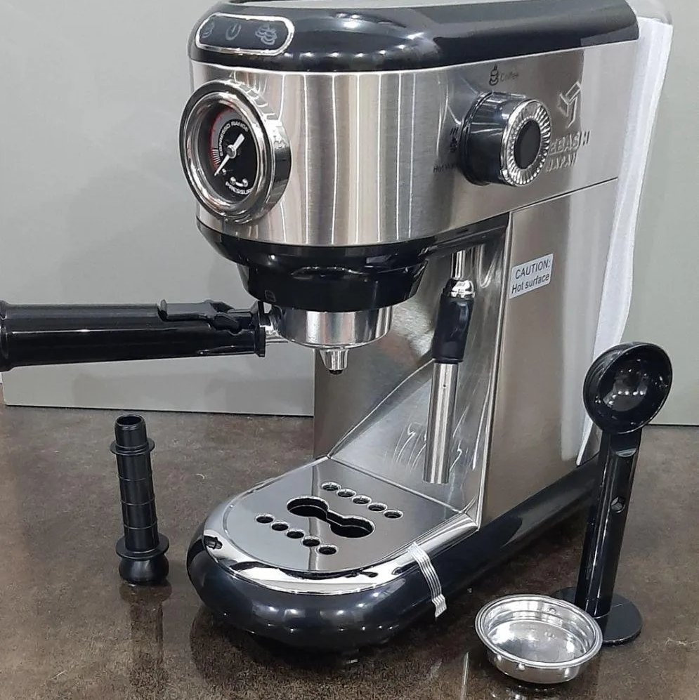 اسپرسو ساز مباشی مدل 2025   توان 1450  فشار بار 20 بار  ظرفیت مخزن 1.25 