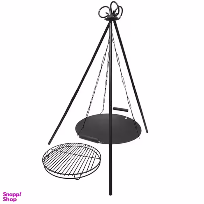 مجموعه سه پایه ساج و توری گریل ساج وک همراه کیف