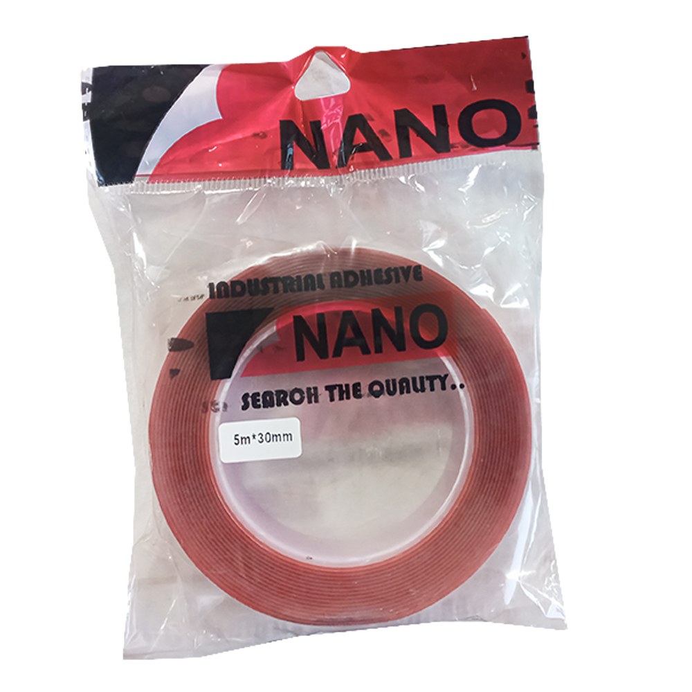 نوار چسب دوطرفه ژله ای شفاف نانو 3 سانتی NANO TAPE 5m x 30mm