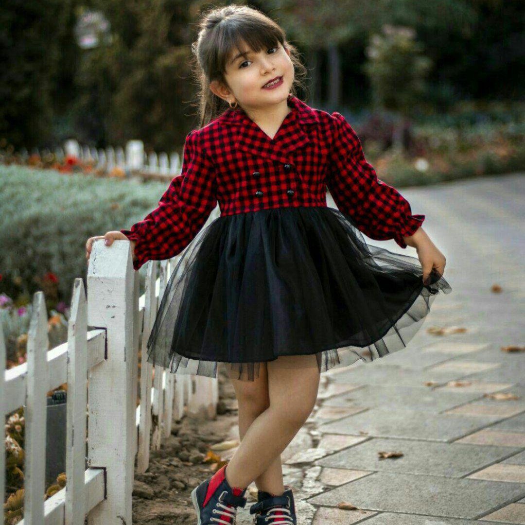 پیراهن چهارخانه توری