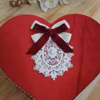 باکس مخملی قلبی