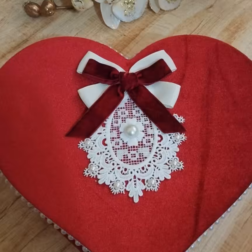 باکس مخملی قلبی