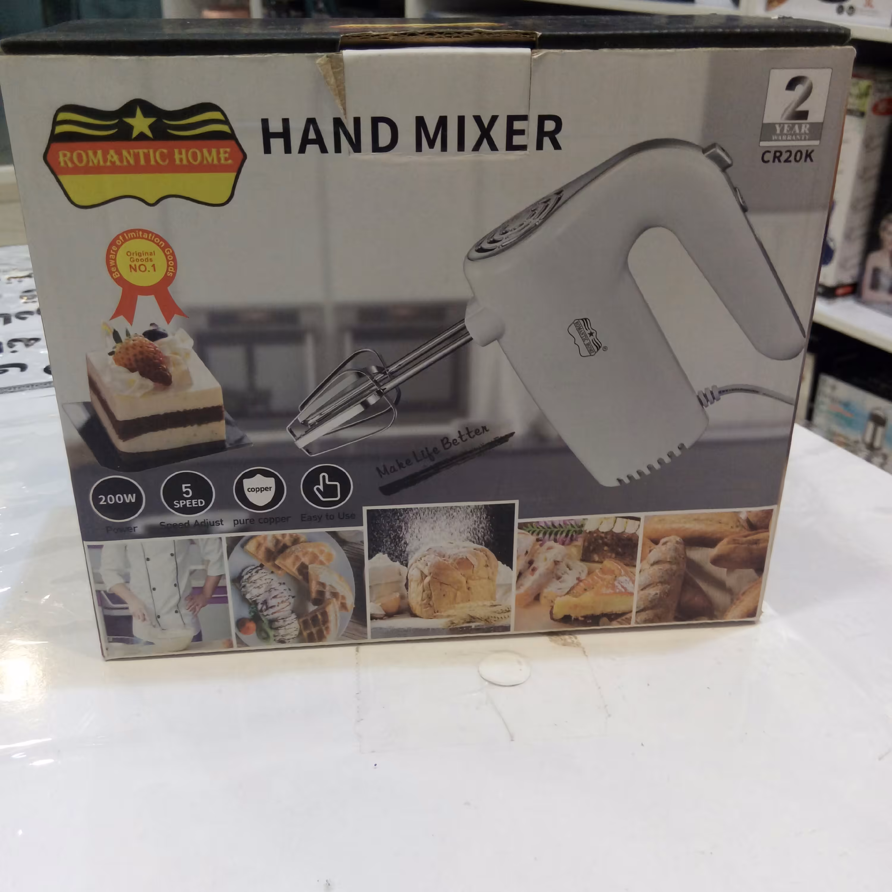 همزن برقی دستی 5سرعته برند رومانتیک المان طبق عکس