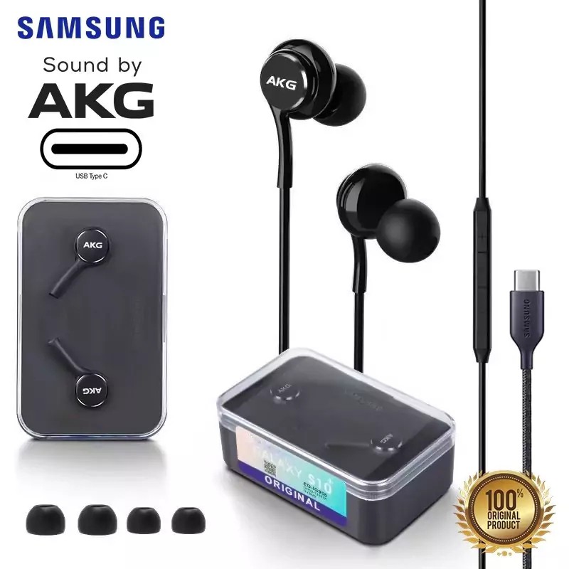 هندزفری AKG تایپ سی Type-C مدل GH59-14983A،ساخت کشور ویتنام،مناسب برای مکالمه،گیمینگ،ورزش،کاربری عمومی و (تخفیف ویژه)