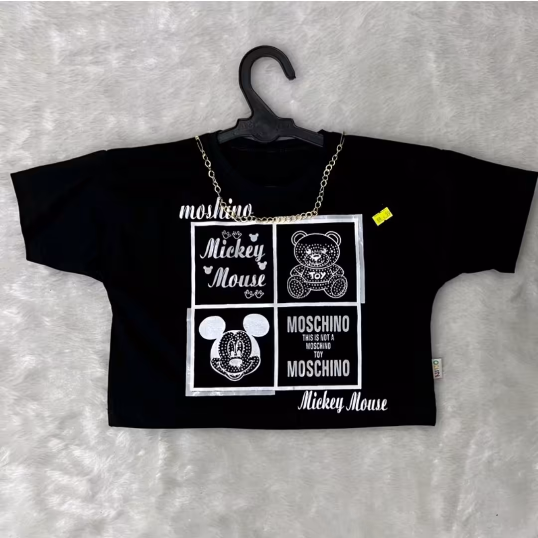 کراپ بچگانه  نگیندار طرح خرسی ارسال رایگان