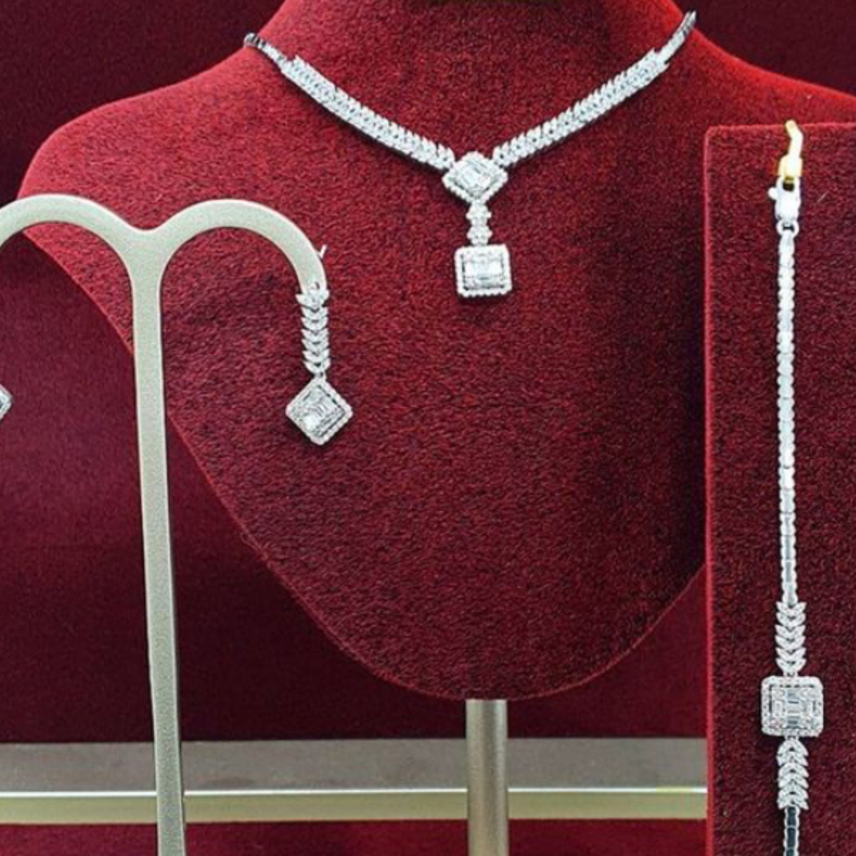 سرویس نقره طرح جواهری 112