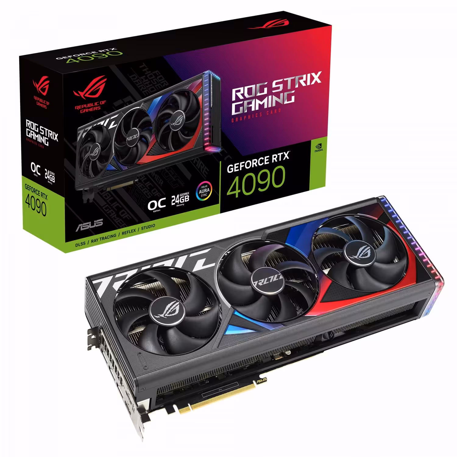 کارت گرافیک ایسوس ROG Strix GeForce RTX 4090 OC Edition 24GB GDDR6X