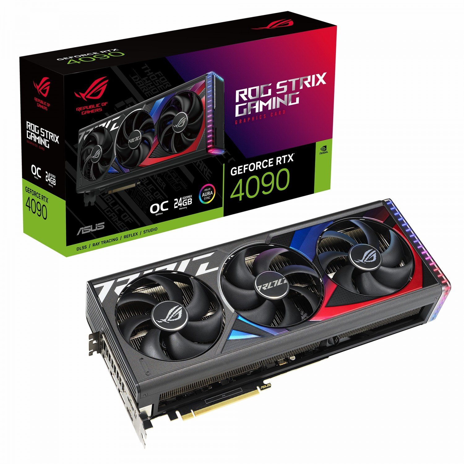 کارت گرافیک ایسوس ROG Strix GeForce RTX 4090 OC Edition 24GB GDDR6X