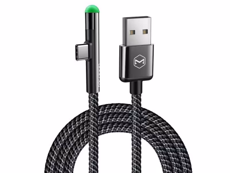 کابل شارژ و انتقال داده تایپ سی مک دودو Mcdodo Type-C 90 Degree Cable 2m CA-639
