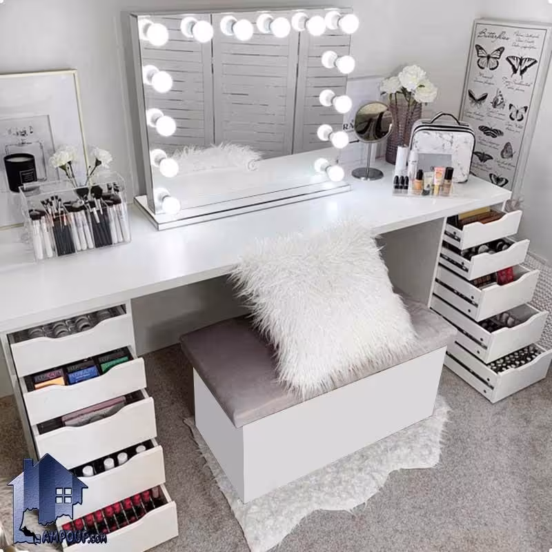 میز آرایش لامپ دار DJ375