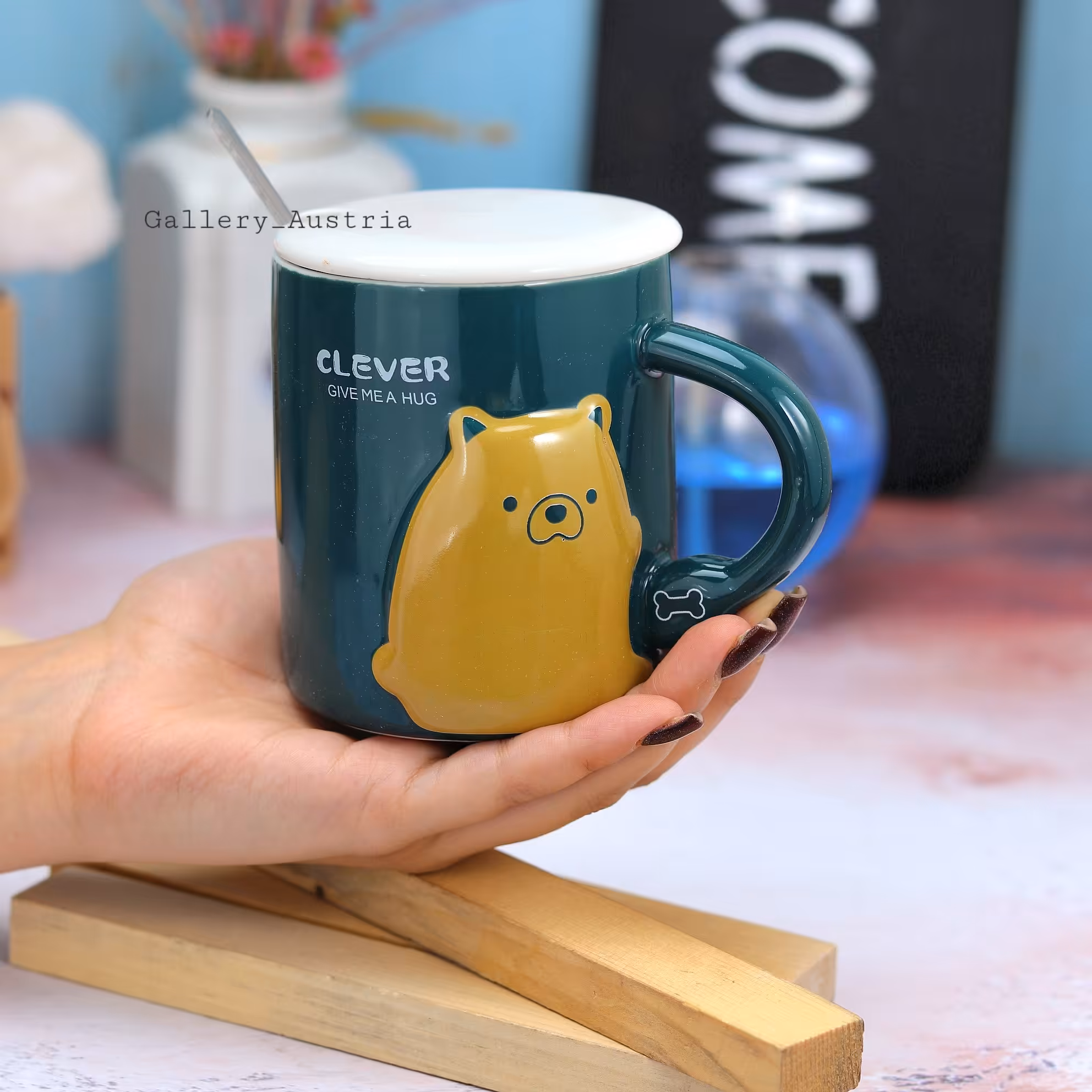 ماگ سرامیکی حیوان ،طرح برجسته ، سرامیکی و وارداتی قابل استفاده در ماکرو و ماشین ظرفشویی 