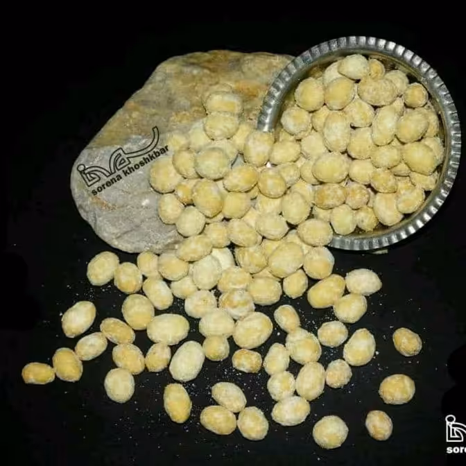 بادام زمینی روکشدار با طعم اسنک پنیری در بسته بندی 1000 گرمی