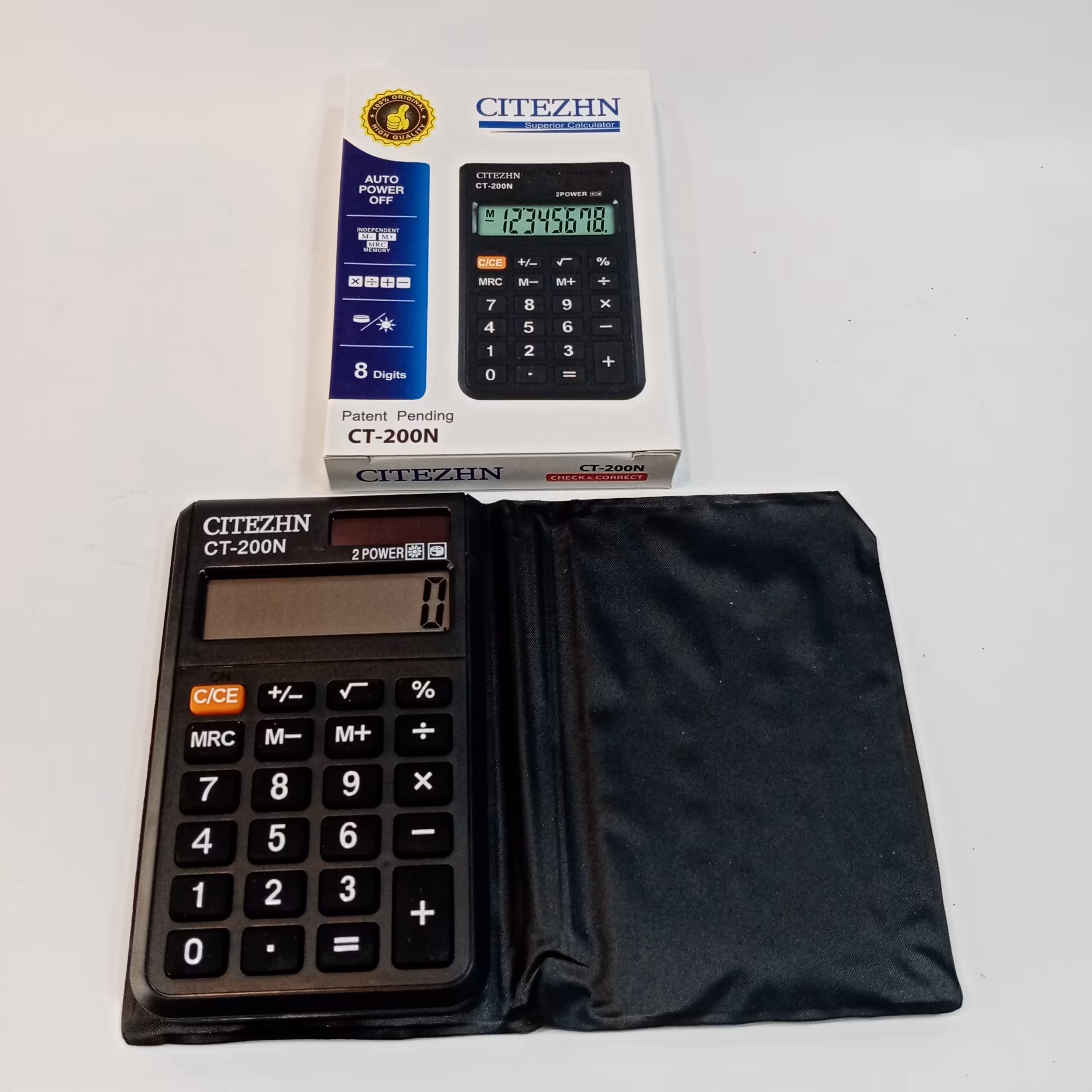 ماشین حساب کوچک جیبی کیف دار سیتیزن کد 200