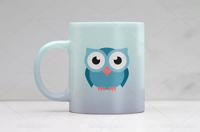 موکاپ ماگ چینی | گرافیک با طعم تربچه