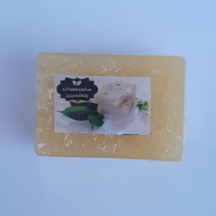 صابون سفیدآب گلیسرینه موسسه پژوهشی طبی بازرگانی سیمرغ (مرطوب، شاداب کننده، روشن کننده قوی، رفع لک و جای جوش، لایه بردار)