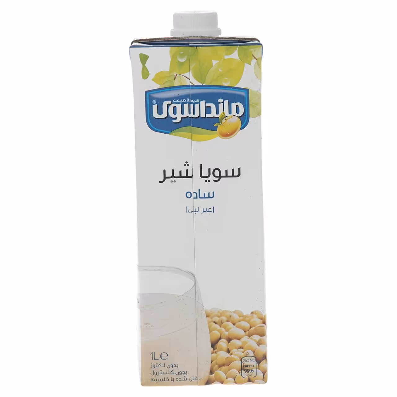 شیر سویا طعم ساده مانداسوی 