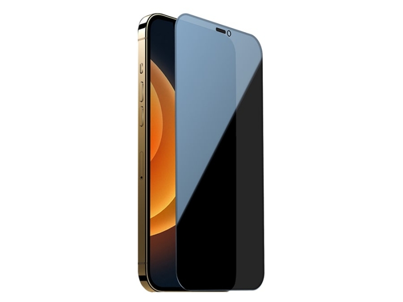 محافظ صفحه نمایش حریم شخصی آیفون 12 پرو مکس &#8211; Nillkin iPhone 12 Pro Max Guardian privacy tempered glass