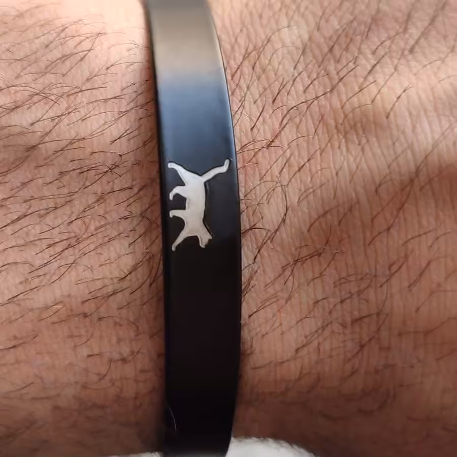 دستبند فلزی با رنگ کوره ای 