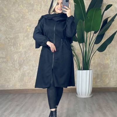 مانتو اسپرت کلاهدار زنانه سوییت مدل جیران