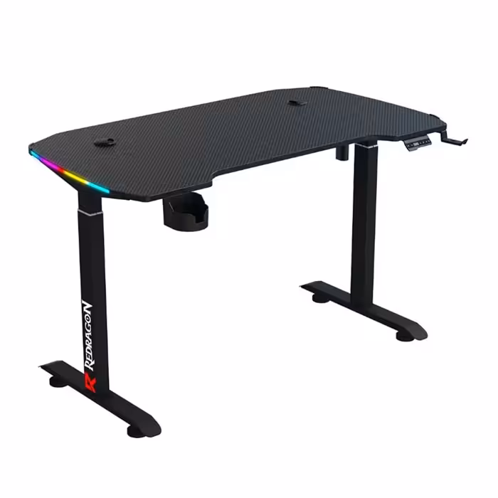 میز کامپیوتر گیمینگ موتور دار ردراگون مدل GD-3320-L 160cm RGB