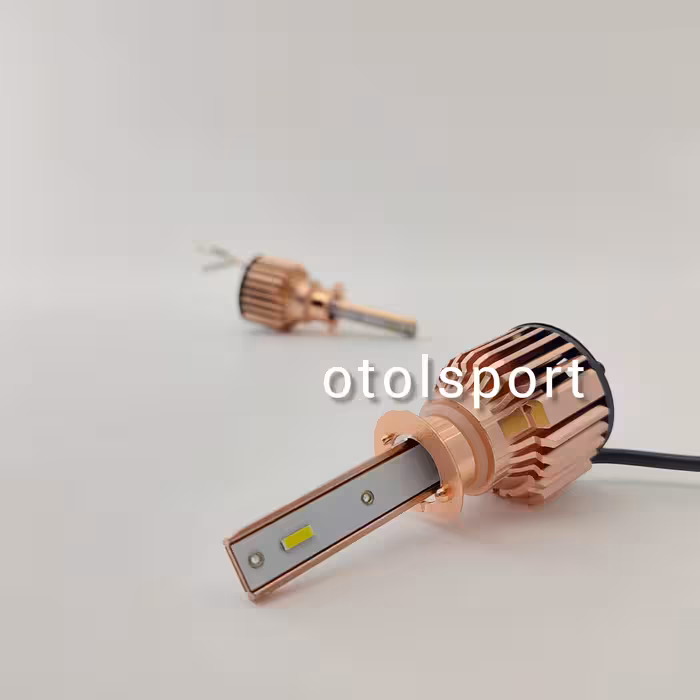 هدلایت csp پایه h1 رنگ نور یخی ، دارای فن خنک کننده در بسته بندی 2 عددی