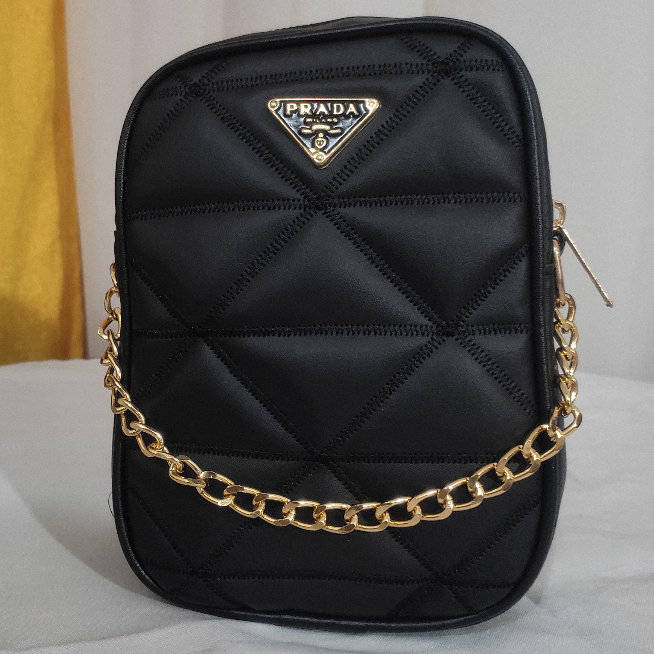 کیف رو دوشی زنانه مدل مینی کوله زنجیر دار