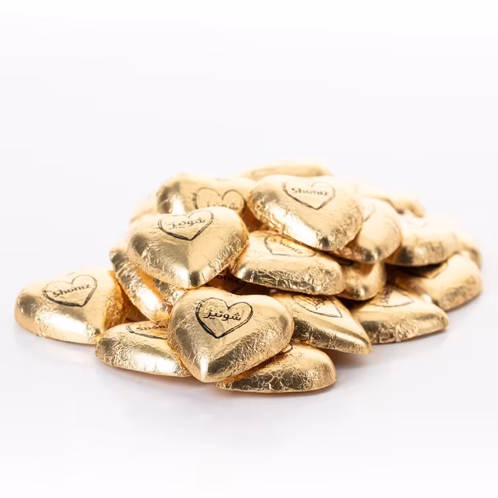 شکلات قلبی طلایی شیری شونیز 500 گرمی