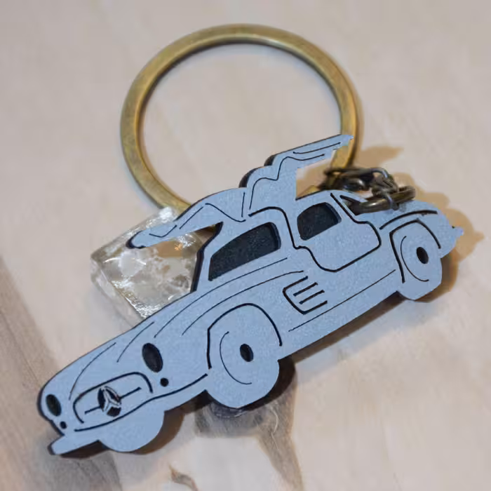 جاکلیدی چوبی دولایه طرح وسایل نقلیه کد 20