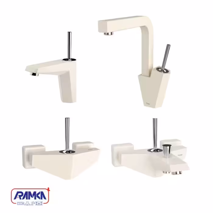 ست شیرالات شودر مدل تیفانی شیری کروم