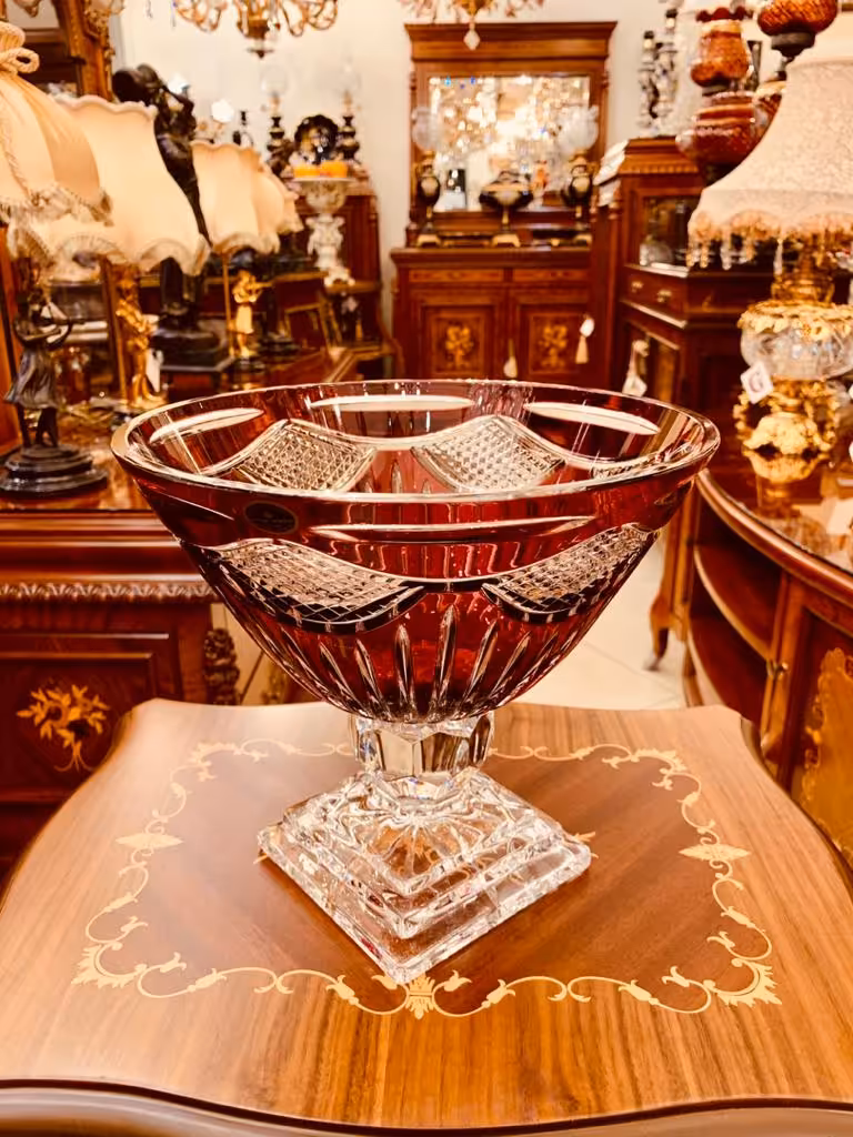 كاسه پايه دار كريستال دوپوست