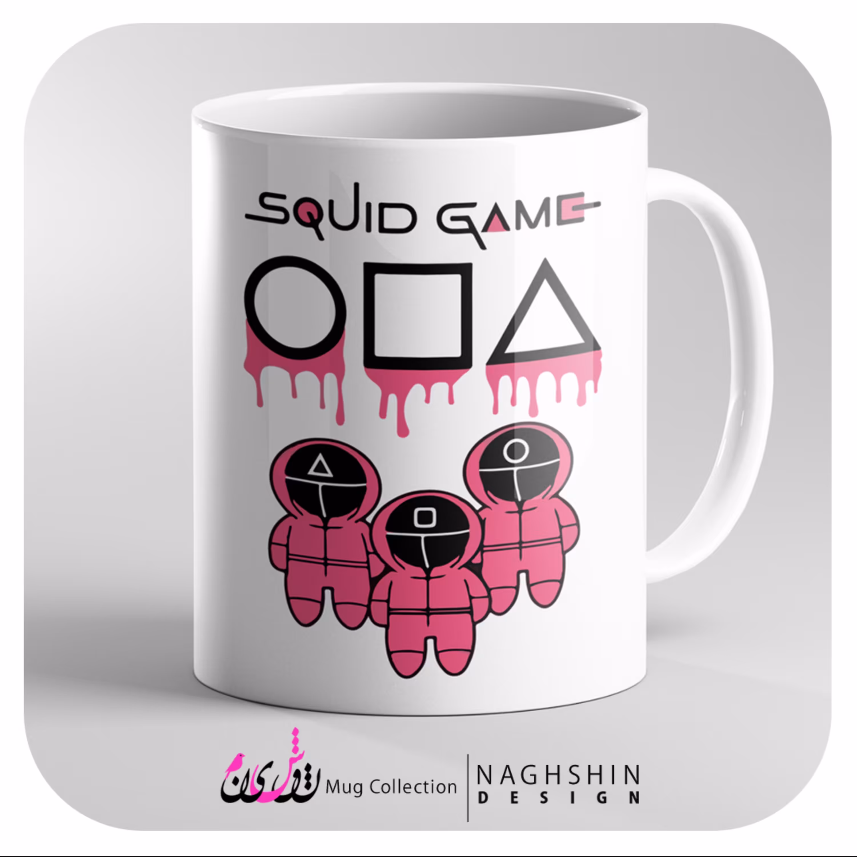 ماگ سرامیکی طرح اسکویید گیم 1- چاپ سابلیمیشن - کیفیت چاپ و بسته بندی عالی