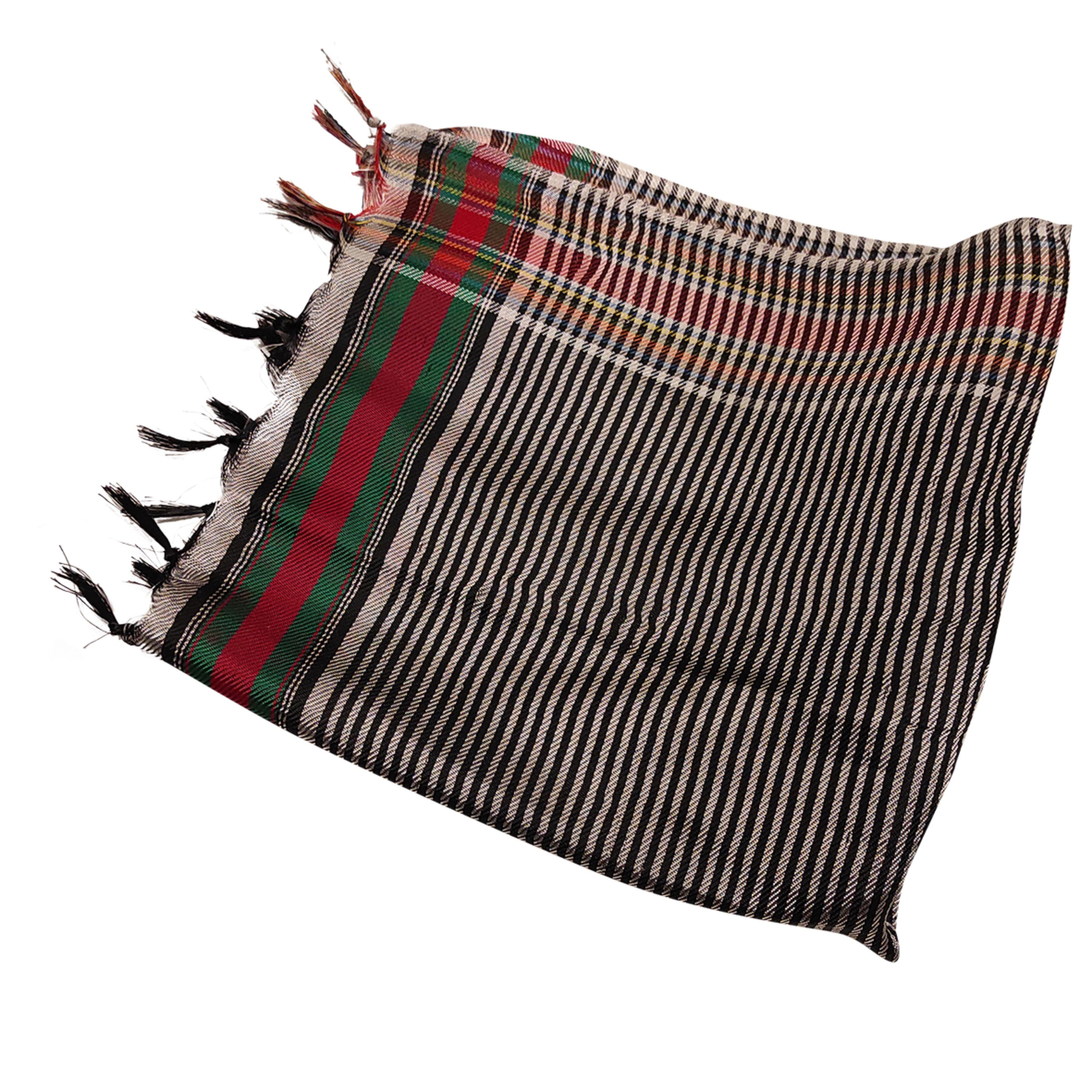 دستمال ابریشمی نقره ای مشکی