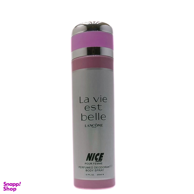 اسپری بدن زنانه نایس پاپت مدل lancome La Vie Est Belle حجم 200 میلی لیتر