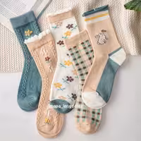 جوراب ساقدار پاییزی طرح شیک و قشنگ  نخی وارداتی فری سایز از 36تا 40