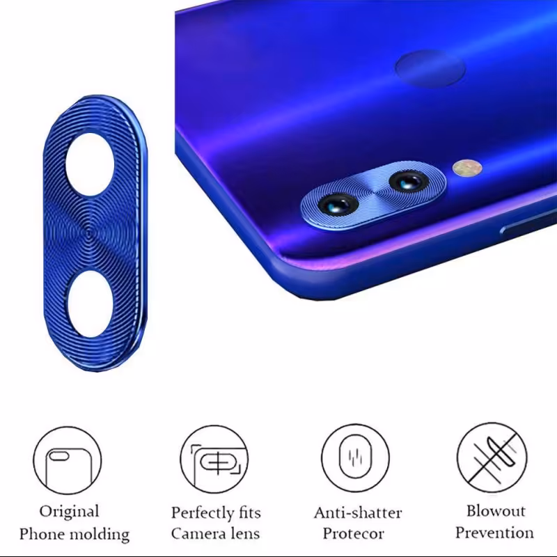 رینگ محافظ دوربین شیائومی Redmi Note 7  رنگ مشکی مدل sfp-011