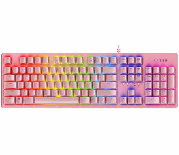 خرید کیبورد بازی ریزر Keyboard Razer Huntsman Quartz با بهترین قیمت