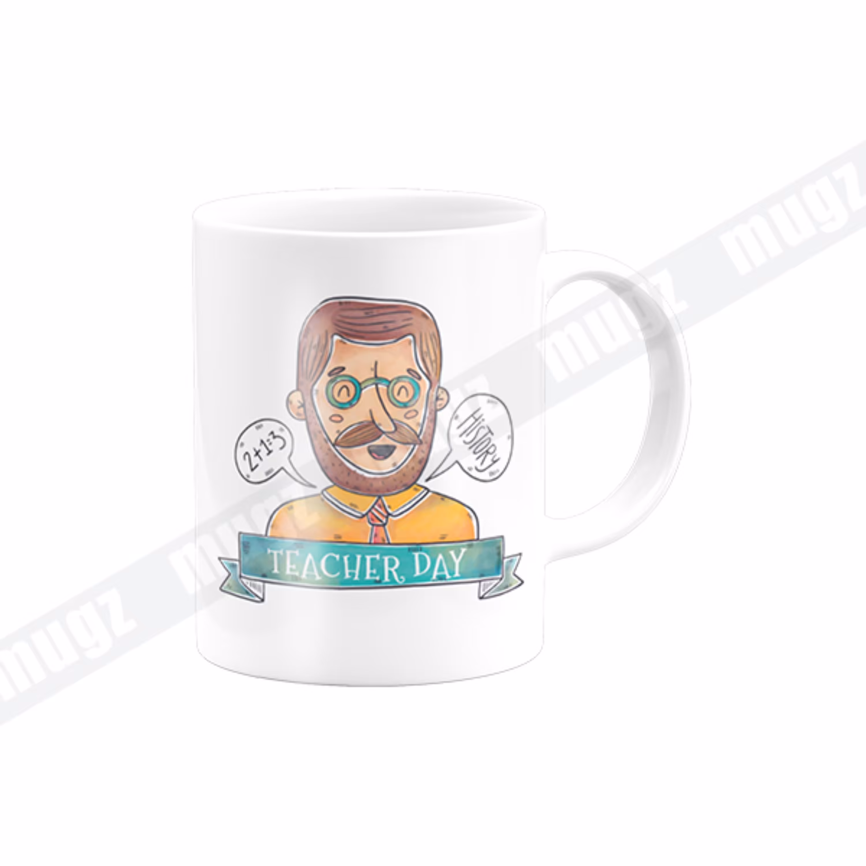 ماگ سرامیکی سفید طرح روز معلم کد 23